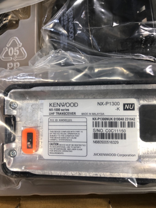 Photo 3 of Kenwood ProTalk NX-P1300NU UHF Two-Way Digital/Analog Portable Radio (5 W), 64 Channels & 4 Zones, NXDN Digital Modulation & AMBE+2 Voice Coding, 11 Mil-Spec Standards 810 (C/D/E/F/G) & IP54/55
