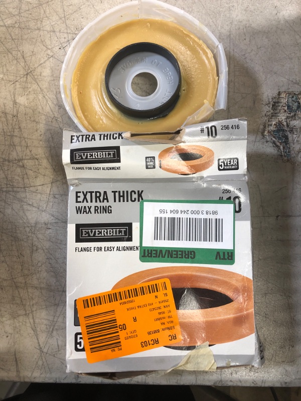 Photo 1 of 24 Everbilt Reinforced High Quality Wax Ring for Toilet (Extra Thick) #256416
