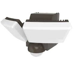 Photo 1 of 180-Degree Bronze Twin Battery Motion Sensor Outdoor Integrated LED Flood Lights with 800 Lumens
