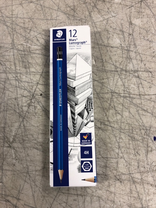 Photo 2 of STAEDTLER Mars Lumograph Writing, Drawing, Sketching Pencil (Box of 12) (4B)