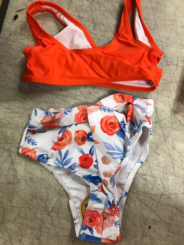 Photo 1 of Girls 2pc Swimsuit - Orange - Sz 2/3 Years