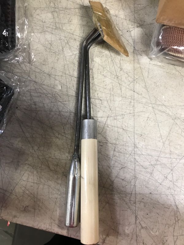 Photo 1 of 2 Pieces Garden Weeding Rake, New Sharp and Durable with Root Weeding Tool for Home Garden Shovel, Backyard Loosening Farm Planting Weeding. (11.8 inch Iron + Wood Handle) https://a.co/d/hburoIC