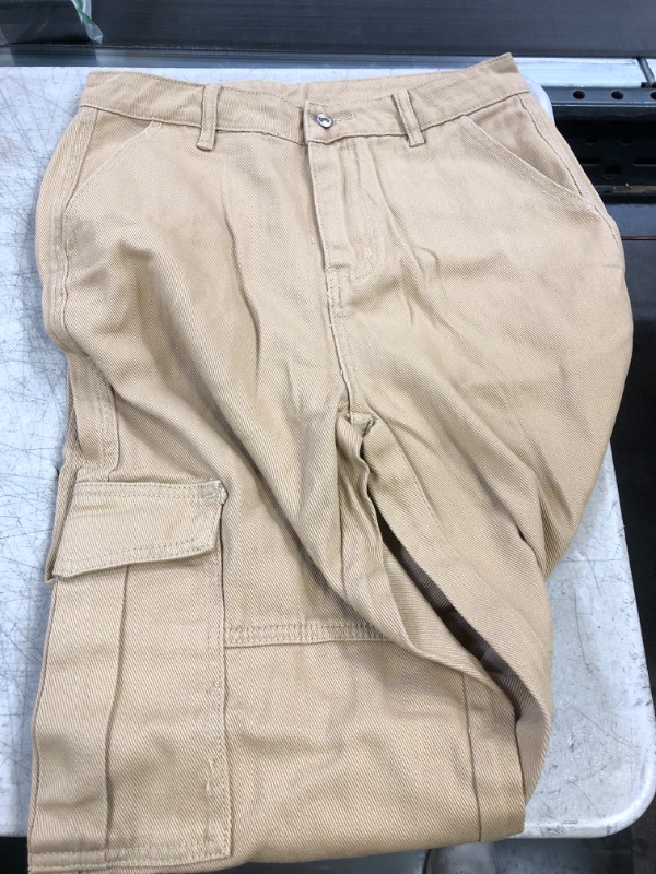 Photo 1 of cargo pants- brown very small 
unkown size