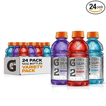 Photo 1 of Gatorade G2 Thirst Quencher, 3 Flavor Variety Pack, 12oz Bottles (24 Pack) Grape Variety Pack