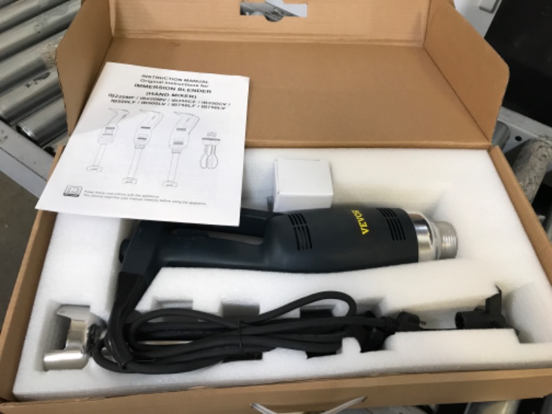 Photo 1 of VBENLEM Commercial Immersion Blender 350W Power, Hand Held Mixer with 15.7-Inch 304 Stainless Steel Removable Shaft, Electric Stick Blender Constant Speed 16000RPM