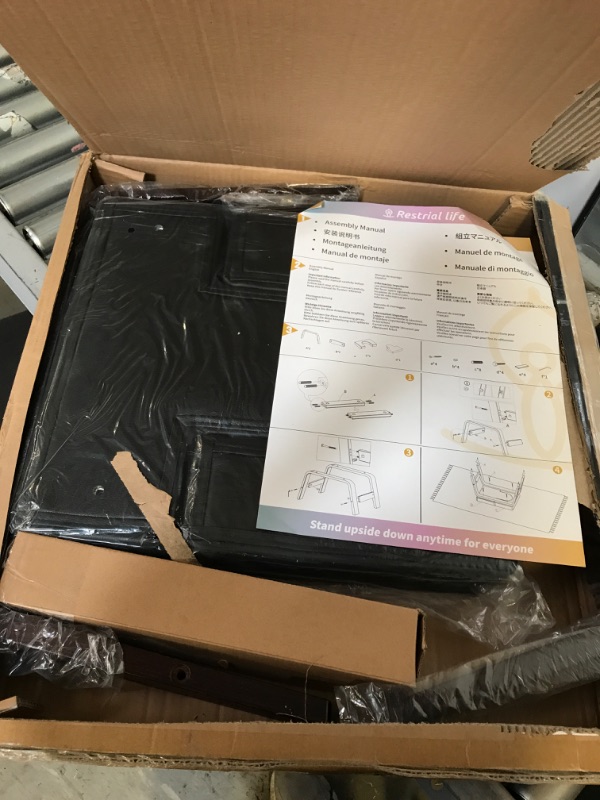 Photo 1 of Restrial Life Yoga Inversion Bench- Headstand Bench for Home & Gym, Relieve Stress, Strengthen Core, Improve Sleep & Digestion dark black