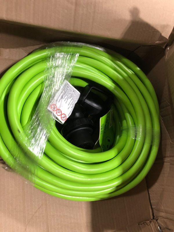 Photo 2 of GearIT 20-Amp RV Power Extension Cord (75 Feet) 3-Prong NEMA TT-30P to L5-30R - Twist Locking Adapter, 125-Volt 10/3 STW 10AWG Gauge 3C, RV Trailer Campers, ETL Listed 75 FT (Twist Locking) Green