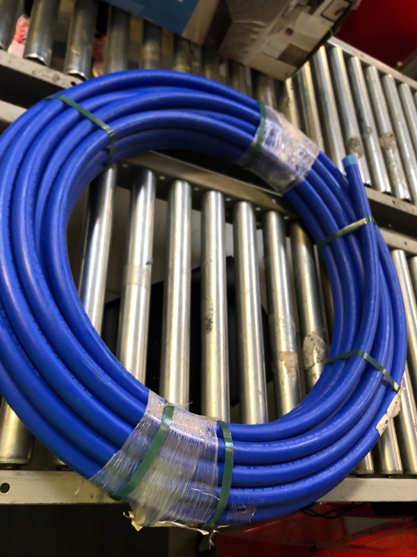 Photo 2 of 1 in. x 100 ft. 250 psi Polyethylene Potable Pressure Pipe in Blue