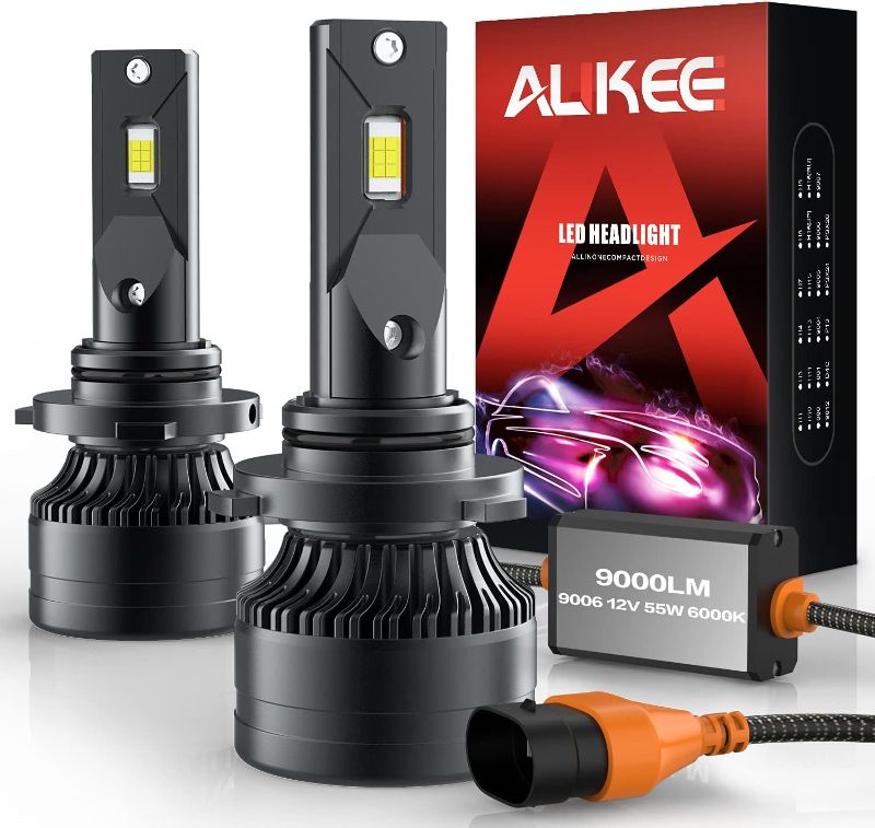 Photo 1 of au-kee 9006 LED Headlight Bulbs HB4 110W High Power 18,000LM Bright 6000K Cool White CSP Chips Conversion Kit Adjustable Beam
