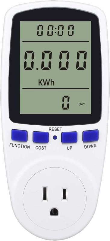 Photo 1 of Digital Power Monitor Meter Usage Energy Watt Amp Volt KWh Electricity
