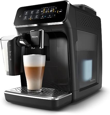 Photo 1 of PHILIPS 3200 Series Fully Automatic Espresso Machine - LatteGo Milk Frother, 5 Coffee Varieties, Intuitive Touch Display, Black