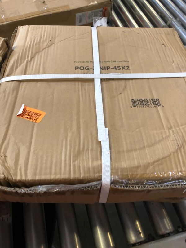 Photo 1 of Powergainz Olympic 2-Inch Cast Iron Plate Weight Plate for Strength Training and Weightlifting, Gray POG-2INIP-45X2