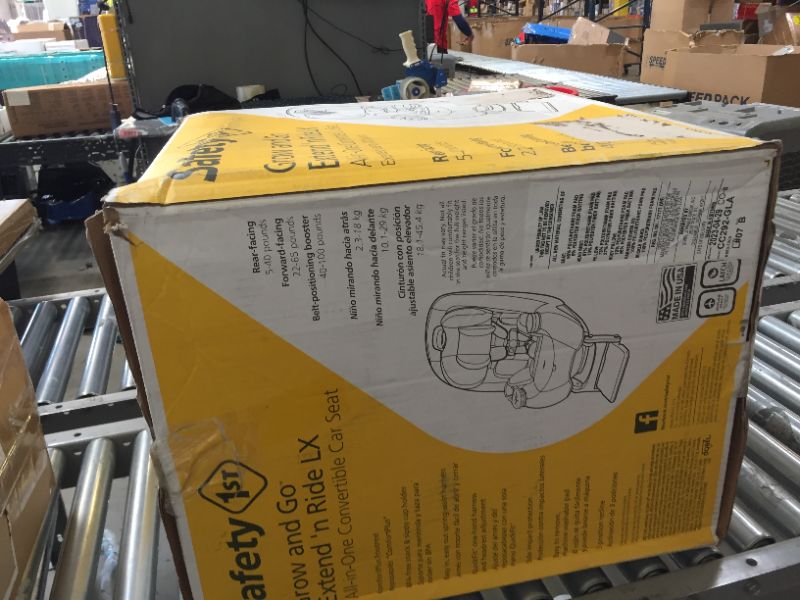 Photo 1 of Safety 1st Grow and Go Extend 'n Ride LX Convertible Car Seat, with ComfortPlus Footrest Providing Up to 7 Inches of Additional Leg Room in -Rear-Facing Mode, Mine Shaft Mineshaft Extend 'n Ride