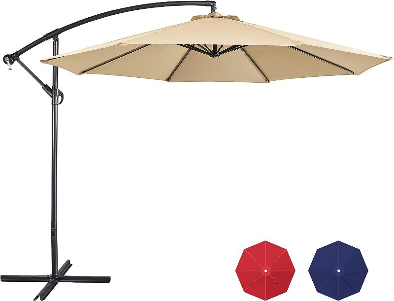 Photo 1 of 10FT BACKYARD TAN CANOPY AND UMBRELLA