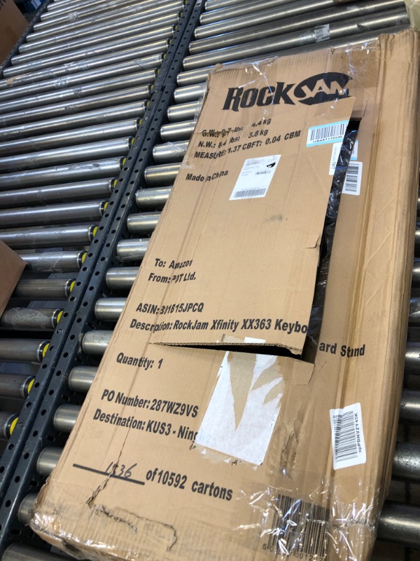 Photo 1 of RockJam Xfinity Heavy-Duty, Double-X, Pre-Assembled, Infinitely Adjustable Piano
