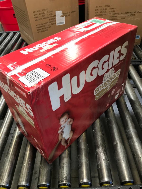 Photo 3 of Baby Diapers Size 1 (8-14 lbs), 198ct, Huggies Little Snugglers Newborn Diapers Size 1 (198 Count)