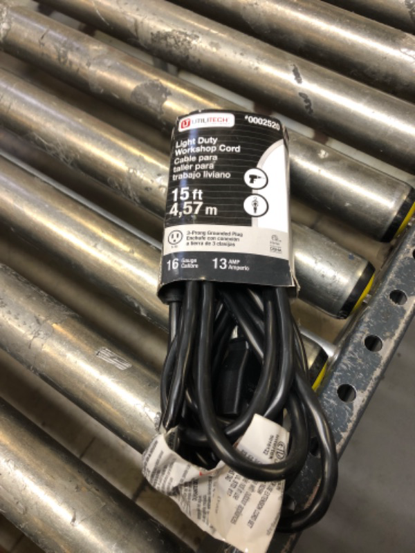 Photo 1 of 15ft light duty workshop cord 