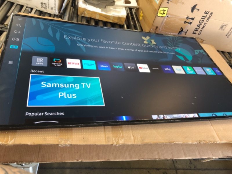 Photo 1 of Samsung The Frame LS03B 55" 4K HDR Smart QLED TV 
WORKS TURNS ON REMOTE WORKS 