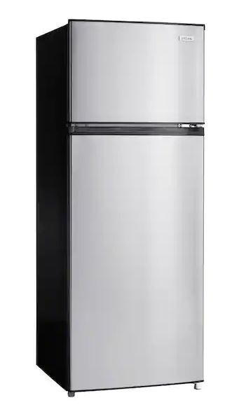 Photo 1 of 
issani
7.1 cu. ft. Top Freezer Refrigerator in Stainless Steel Look