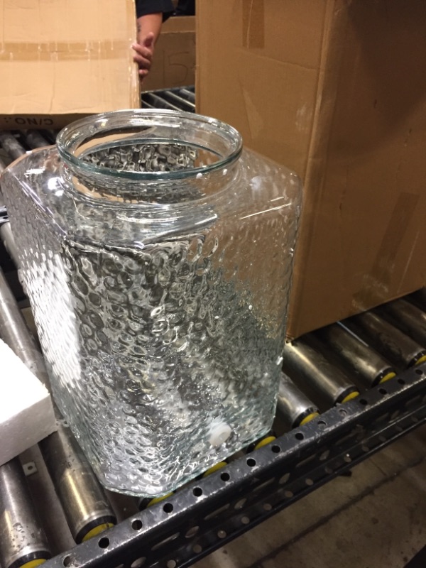 Photo 2 of Acopa 5 Gallon Hammered Glass Beverage Dispenser