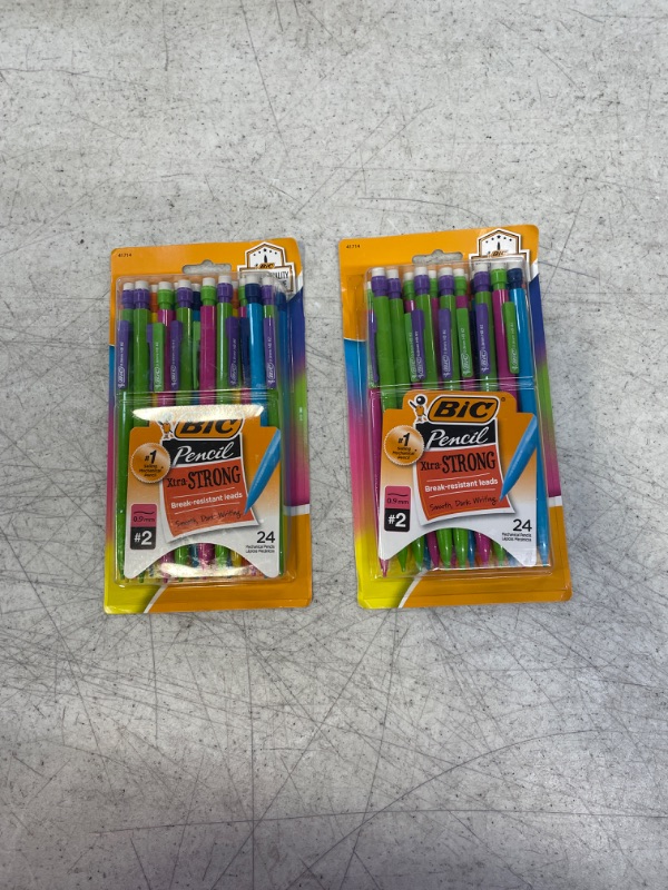 Photo 2 of 2 PACK --- BiC Mechanical Pencils, 0.9 mm, Assorted Barrel Colors - 24 count