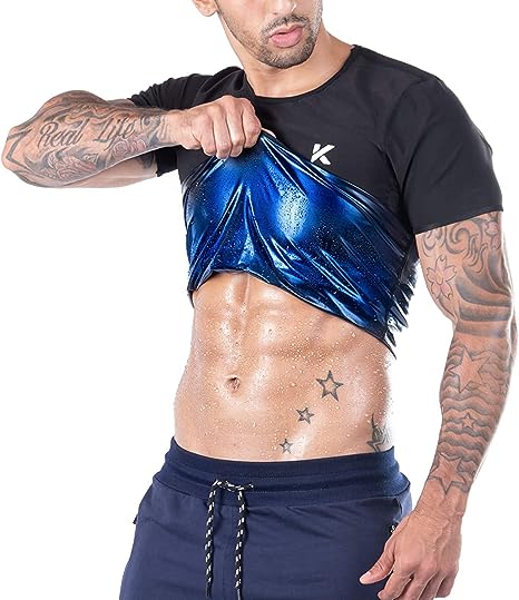 Photo 1 of Kewlioo Men's Sauna Suit Shirt - Heat Trapping Sweat Compression Vest, Shapewear Top, Gym Exercise Versatile Shaper Jacket XL