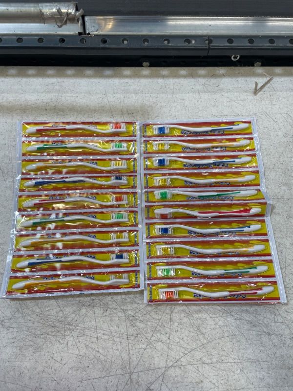 Photo 1 of 2 PACKS OF TOOTHBRUSHES MEDIUM SOFT 20 IN TOTAL 