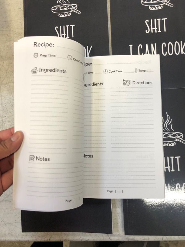 Photo 2 of 5 PACK Shit I Can Cook - Recipe Book To Write In Your Own Recipes: Simple Empty Cookbook To Note Down Your 101 Favorite Delicious & Blank Recipe Journal