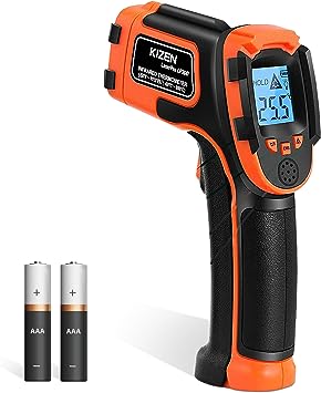 Photo 1 of KIZEN Infrared Thermometer Gun (LaserPro LP300) - Handheld Heat Temperature Gun for Cooking, Pizza Oven, Grill & Engine - Laser Surface Temp Reader -58F to 1112F - NOT for Humans, digital
