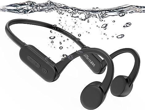 Photo 1 of Bone Conduction Headphones, Open-Ear Bluetooth IP68 Waterproof Sports Headphones, Built-in 8G Memory, Suitable for Swimming, Running and Other Fitness Activities