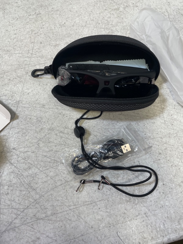 Photo 2 of HD 1080P Sports Camera Video Sunglasses, Include 64G Memory Card, Hands-Free Recording for Sports, Hiking, Biking, Fishing, Driving