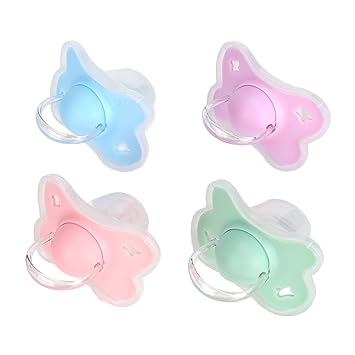 Photo 1 of 
Ultra-Light Silicone Pacifier,Soothie Pacifier for Premature and Newborn Babies, Silicone Nipple to Prevent Tooth Displacement 0-6 MonthsBreastfeeding-Friendly Silicone Pacifier Pacifiers (4Pcs)