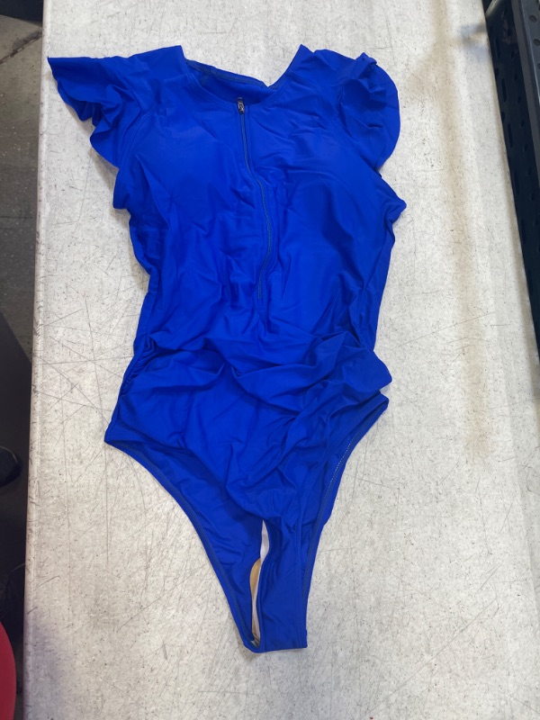 Photo 1 of BLUE ONE PIECE BATHING SUIT L