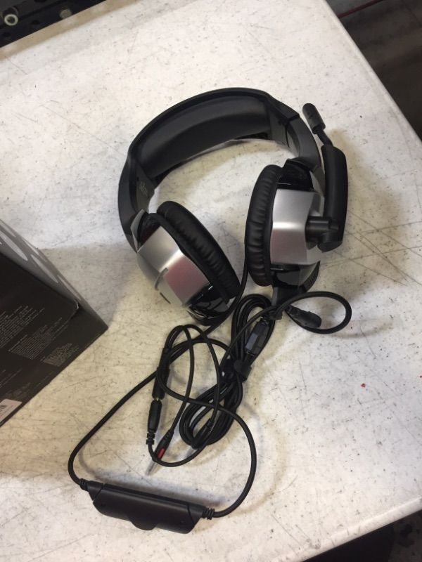 Photo 1 of FEIYING Gaming Headset with Microphone, Gaming Headphones Deep Bass PS4 PS5 Headset with Noise Cancelling Mic, 7.1 Surround Sound, Soft Ear Pads