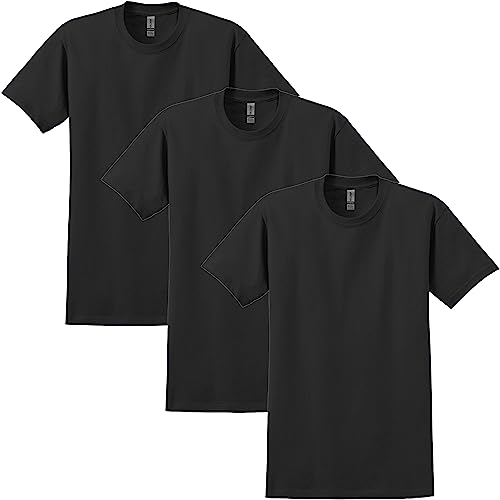 Photo 1 of Gildan Adult Ultra Cotton T-Shirt, Style G2000, Multipack, Black (3-Pack), 5X-Large
