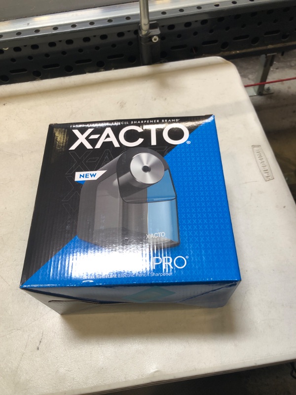 Photo 2 of X-Acto® TeacherPro® Classroom Electric Pencil Sharpener, Blue Black