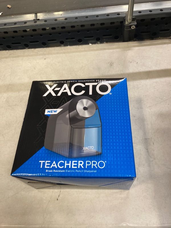Photo 2 of X-Acto® TeacherPro® Classroom Electric Pencil Sharpener, Blue Black