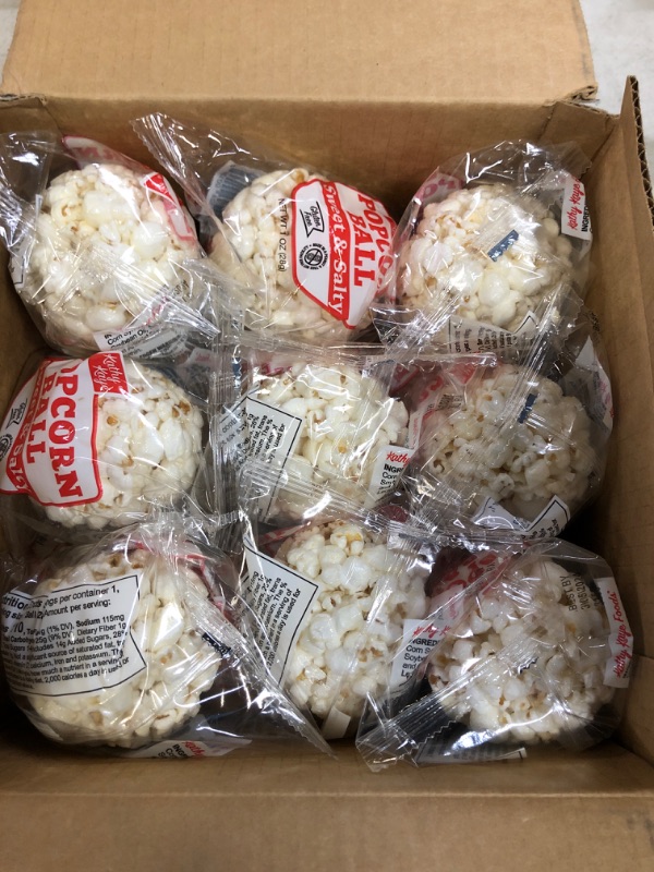 Photo 2 of Kathy Kaye Popcorn Ball Everyday, Sweet N' Salty, 1.00 Ounce (Pack of 24) 1 Ounce (Pack of 24)