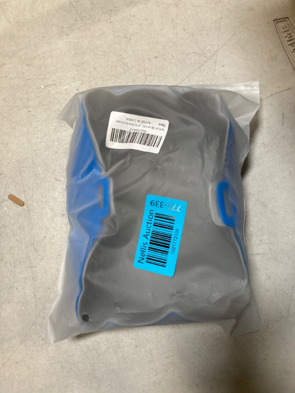 Photo 1 of 2 Pack Air Fryer Silicone Liners, Air Fryer Accessories for 3 to 5 QT, Replacement of Flammable Parchment Paper, Reusable Airfryer Liners Silicone, Baking Tray, Blue+Grey, (Top 8.5in, Bottom 6.6in) Blue+Grey 7.5inch?3 to 5 QT?