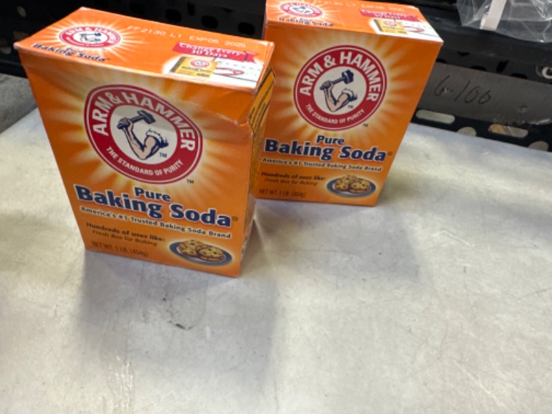 Photo 2 of 2Pack Arm & Hammer Baking Soda - 16 oz---exp date 05-2025