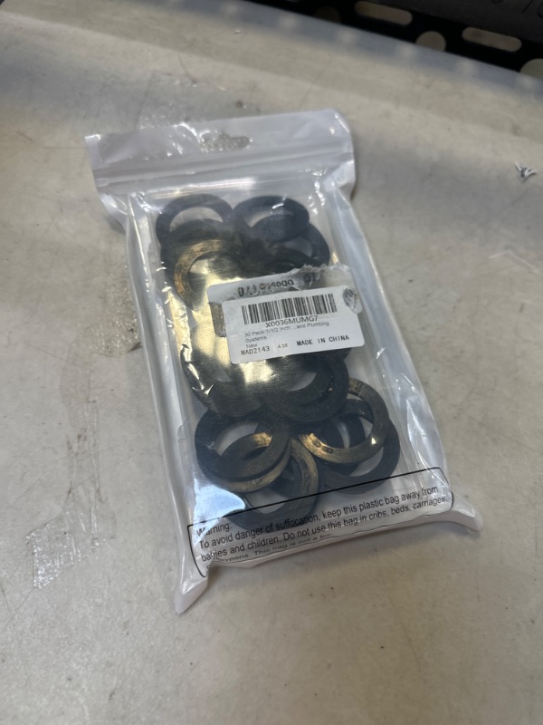 Photo 2 of 30 Pack 1-1/2 Inch Oversize Union Washer Flat Plumbing Slip Joint Washer Rubber Flat Washer Rubber Washers for Piping and Plumbing Systems