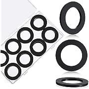 Photo 1 of 30 Pack 1-1/2 Inch Oversize Union Washer Flat Plumbing Slip Joint Washer Rubber Flat Washer Rubber Washers for Piping and Plumbing Systems