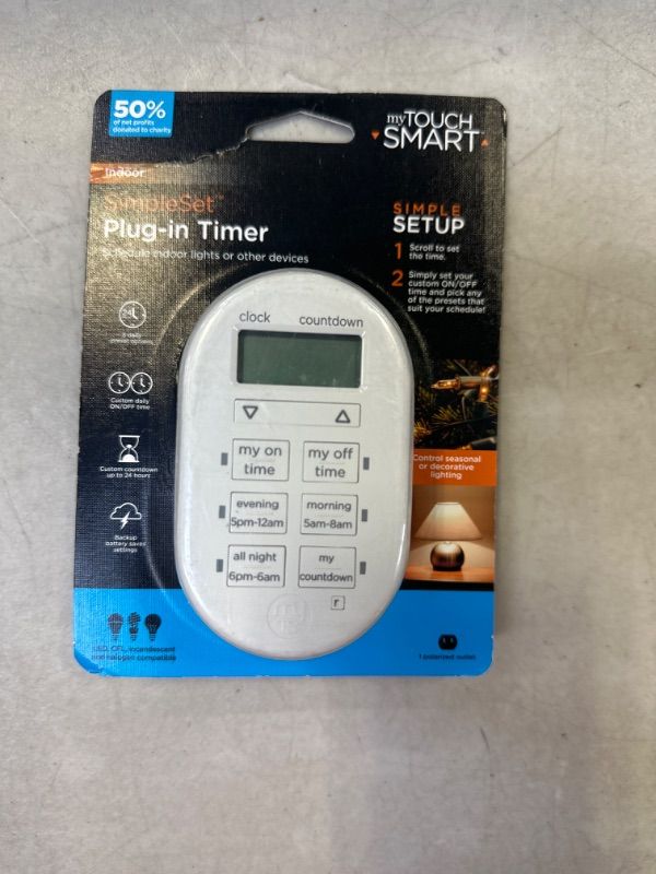 Photo 2 of GE My Touch Smart Digital Timer, Indoor/Plug-In