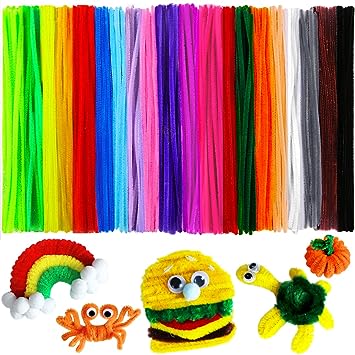 Photo 1 of 200pcs 20colors, Pipe Cleaners, Chenille Stems, Pipe Cleaners for Crafts, Pipe Cleaner Crafts, Art and Craft Supplies,…