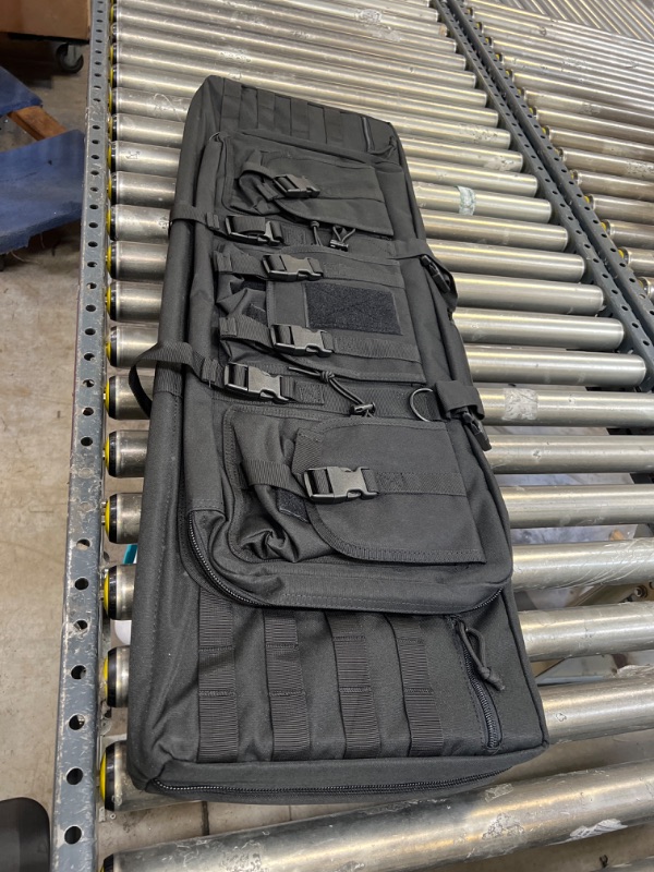 Photo 2 of Sunfiner Double Soft Rifle Case, American Classic Tactical Rifle Bag & Long Gun Case, Lockable Gun Bag for Rifle and Pistol Storage or Transportation, Available Length in 36" 42" (black, 42)
