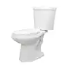 Photo 1 of 2-piece 1.1 GPF/1.6 GPF High Efficiency Dual Flush Complete Elongated Toilet in White (NO TANK)
