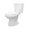 Photo 1 of 2-piece 1.1 GPF/1.6 GPF High Efficiency Dual Flush Complete Elongated Toilet in White
