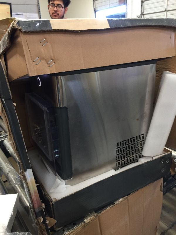 Photo 3 of GE Profile Opal 2.0 | Countertop Nugget Ice Maker | Ice Machine with WiFi Connectivity | Smart Home Kitchen Essentials | Stainless Steel Stainless Steel Ice Maker
