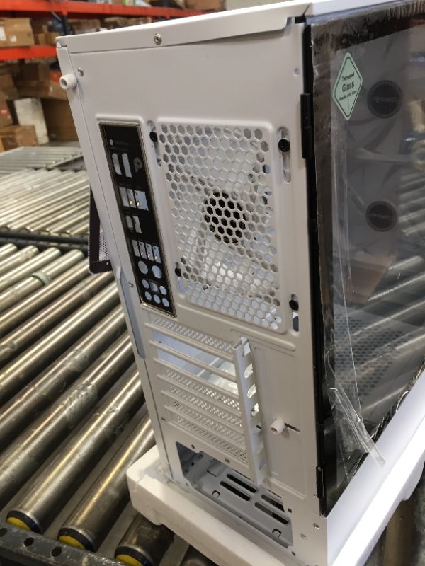 Photo 3 of Antec NX410 ATX Mid-Tower Case, Tempered Glass Side Panel, Full Side View, Pre-Installed 2 x 140mm in Front & 1 x 120 mm ARGB Fans in Rear (White) (9734088000) NX410 W