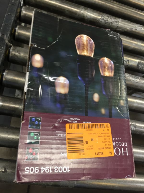 Photo 1 of 12-Light 24 ft. Integrated LED String Light with Color Changing Bulbs